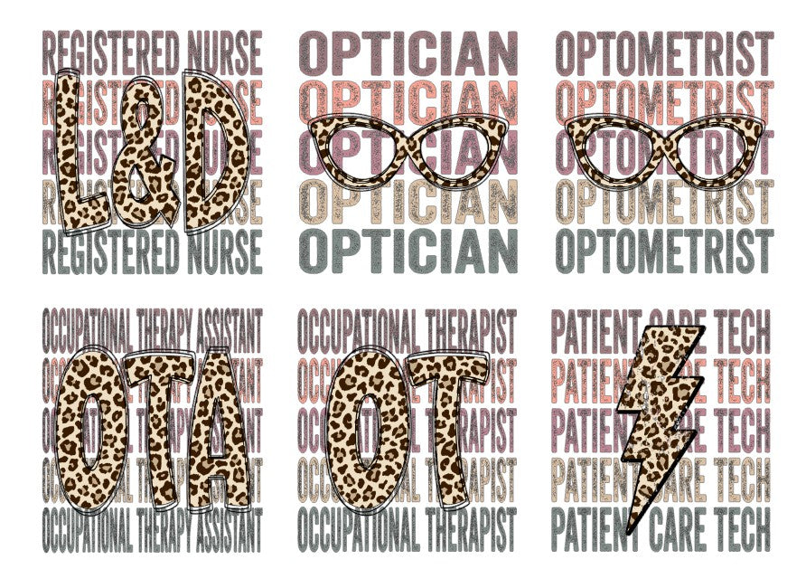 Medical Boho Leopard