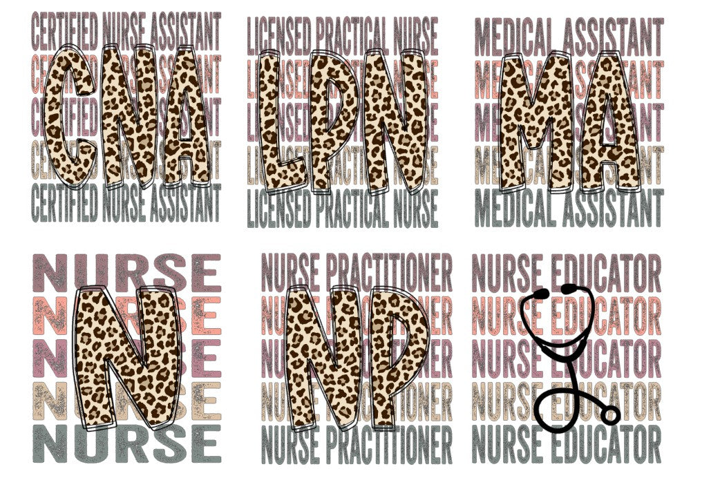 Medical Boho Leopard