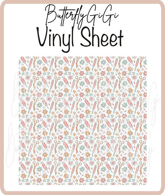 Vinyl Boho Medical Sheet