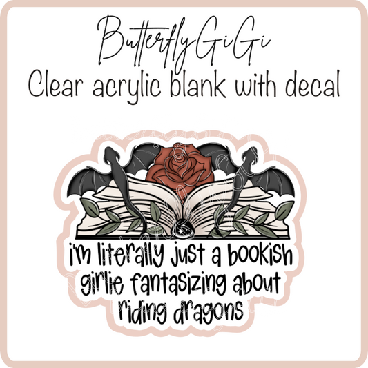 Bookish girlie riding dragons
