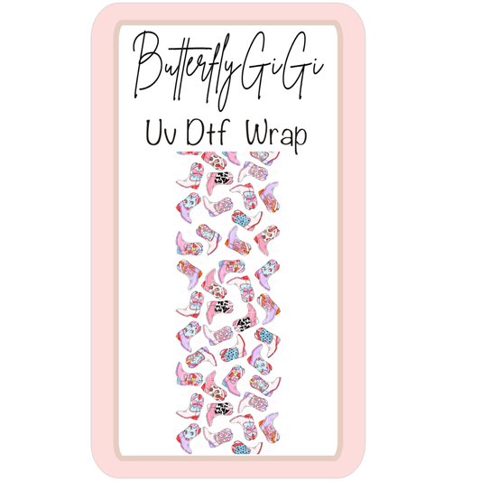 Wrap Boots Colorful UV DTF