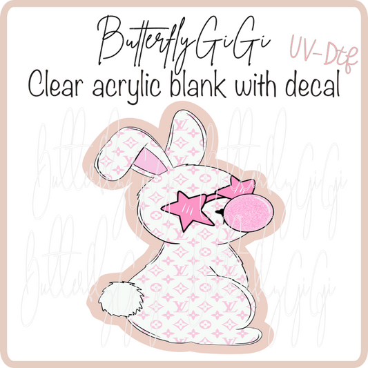 Boujee buble gum Bunny UvDTF