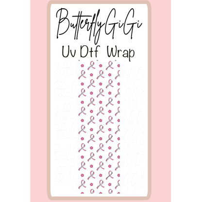 Breast Cancer Love Hope UV DTF Wrap