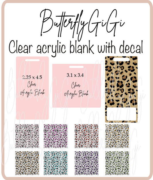 .BB Cheetah Print Badge Buddy Horizontal/Vertical