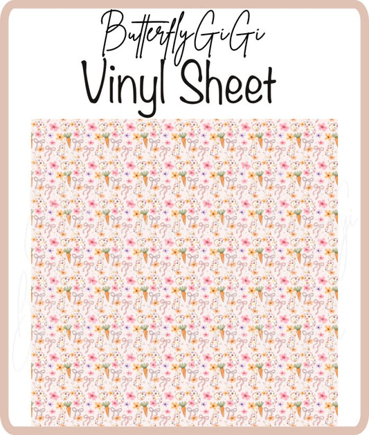 Bunny Daisy Vinyl Sheet
