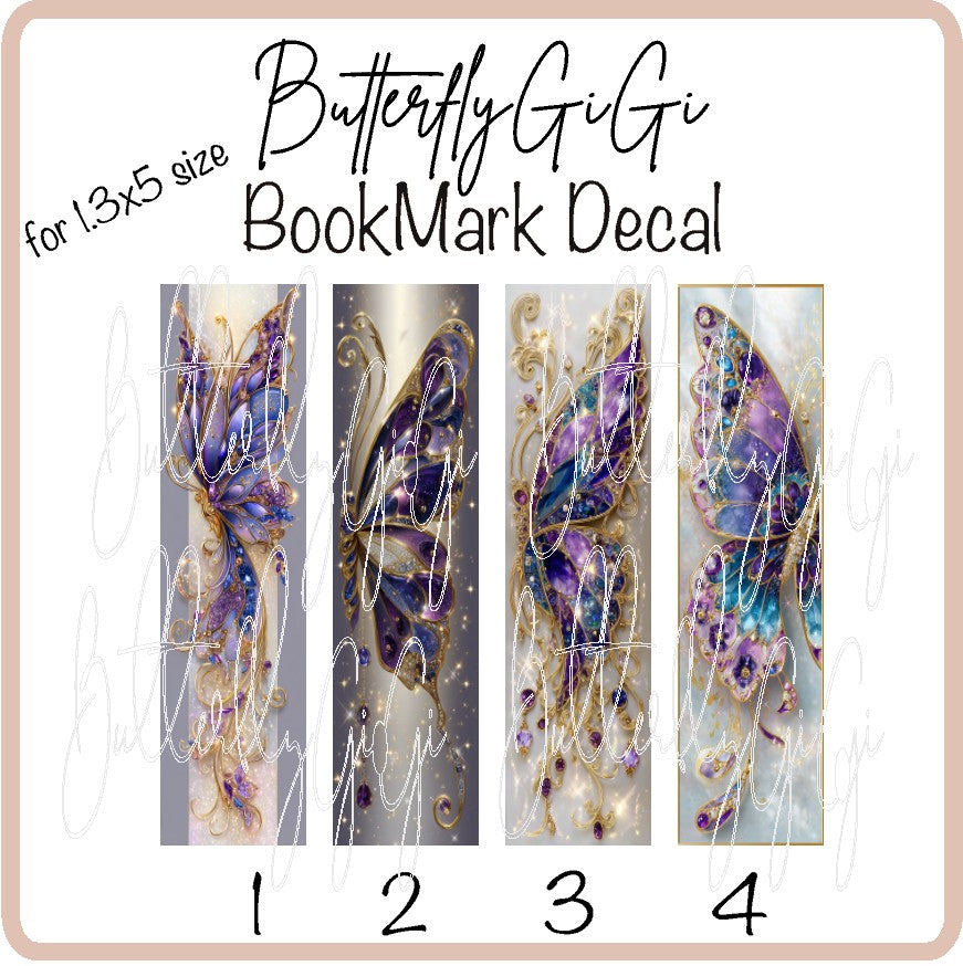 Butterfly Bookmark Decal