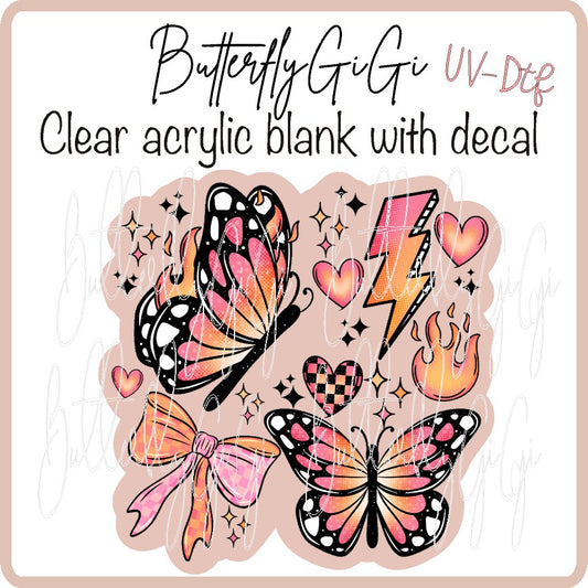 Butterfly Bright UvDTF