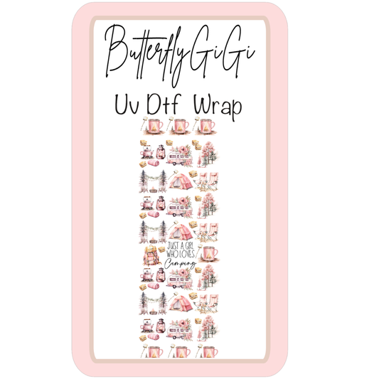 Wrap Camping Just Girl UV Dtf