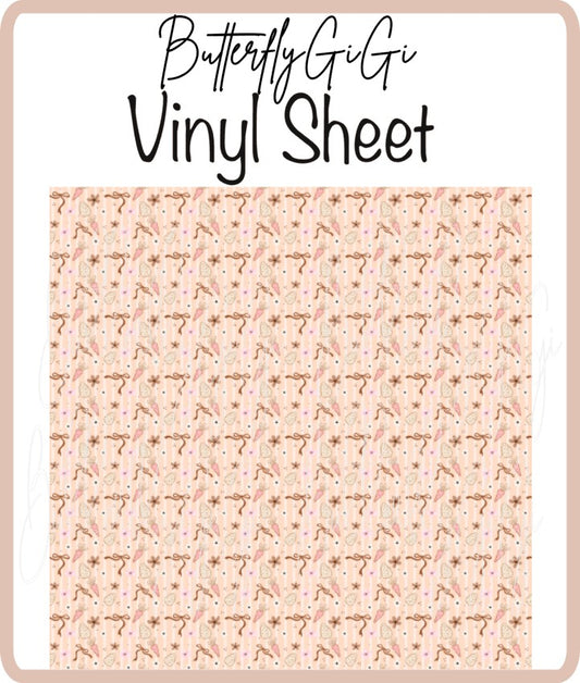 Carrots Bows Vinyl Sheet