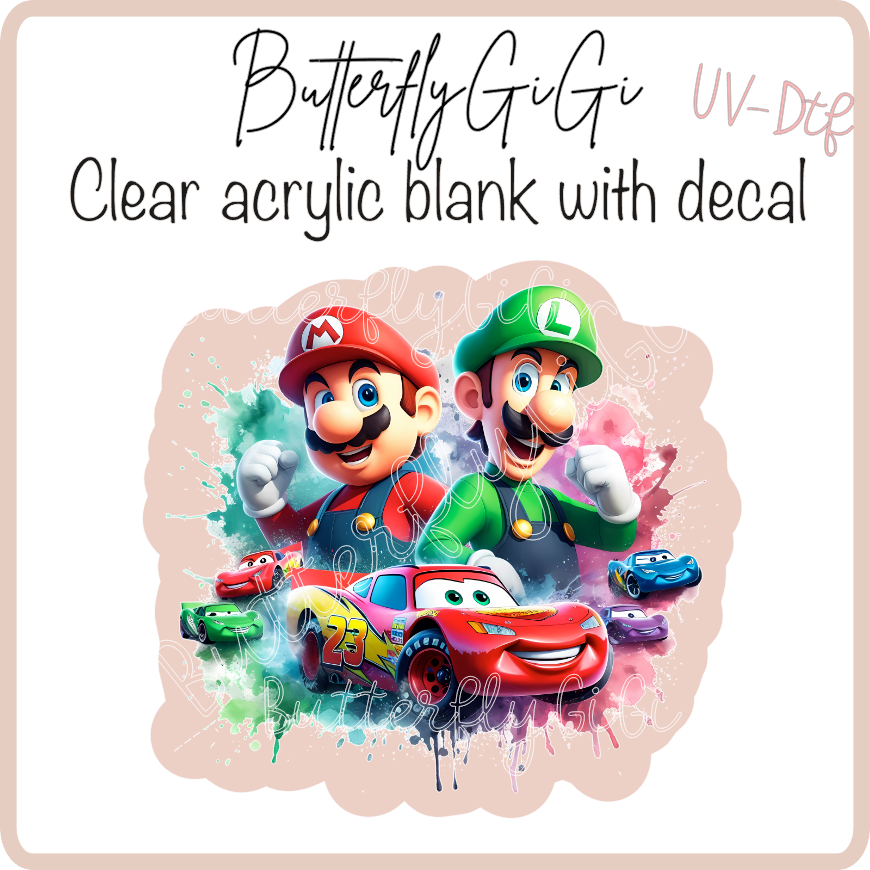 Cars Super Mario UvDTF – ButterflyGiGi