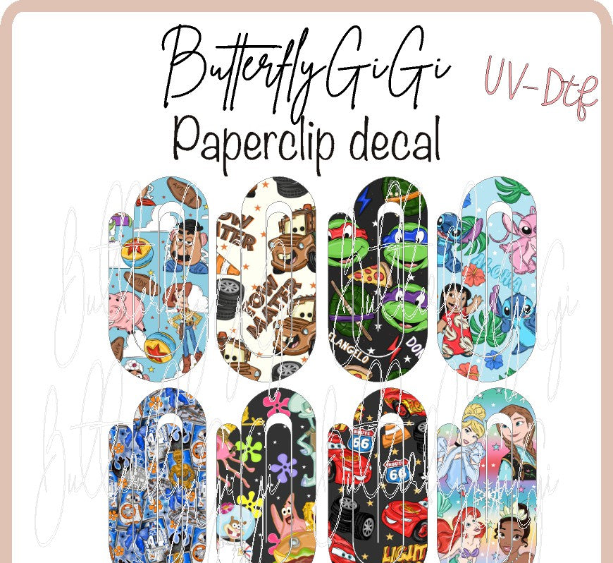 Cartoon2 Paperclip  UvDTF