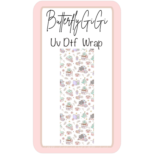 Cat Winter UvDTF Wrap