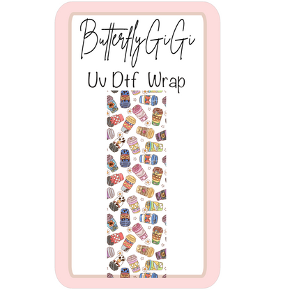 Wrap Character Cups UV Dtf