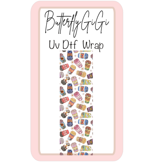 Wrap Character Cups UV Dtf