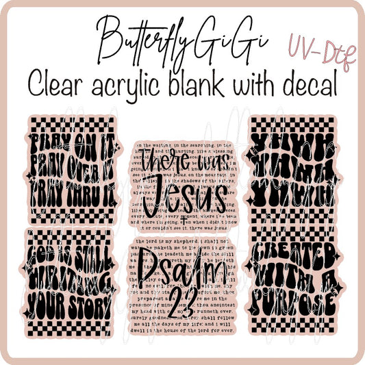 Faith Sayings C.K UV DTF