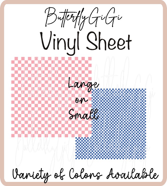 Checkered Vinyl Sheet