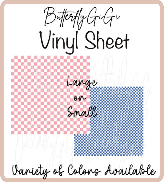 Checkered Vinyl Sheet