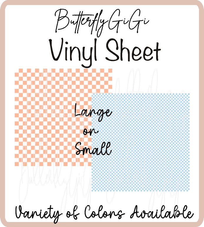 PASTEL Checkered Vinyl Sheet