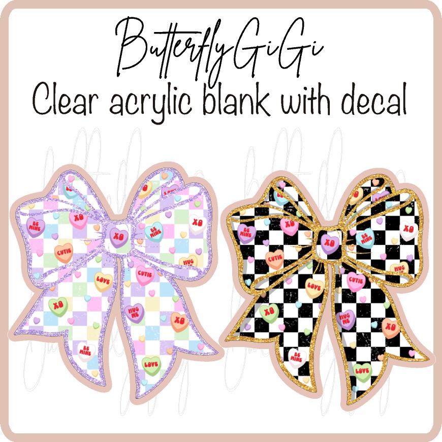 Checkered Purple Black Vday