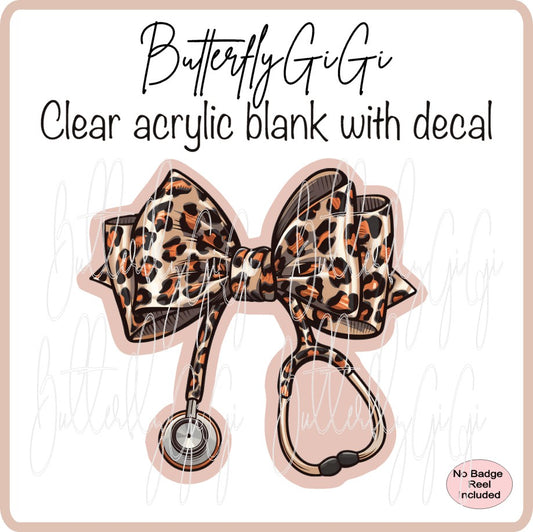 Medical Bow Cheetah Stethoscope