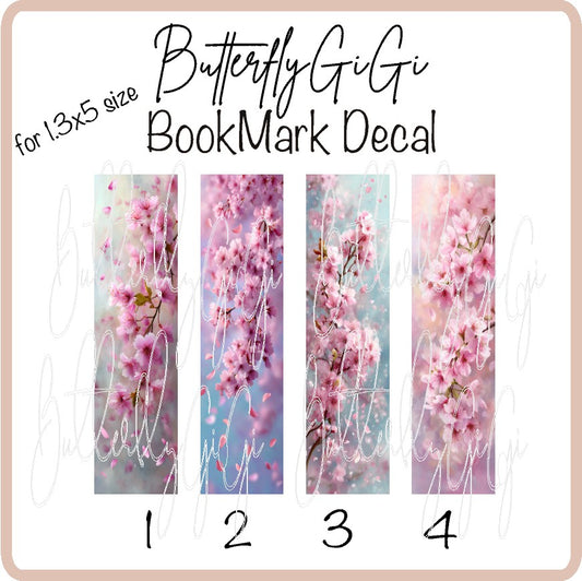Cherry Blossum Bookmark Decal