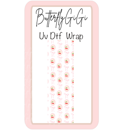 Cherry Coquette Uv  Dtf Wrap