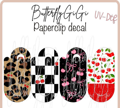 Cherries Paperclip  UvDTF