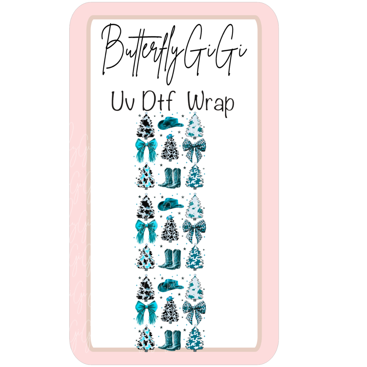 Christmas Country Uv Dtf Wrap