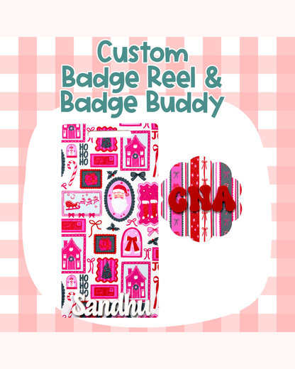 Christmas Stories Badge Custom Acrylic Design