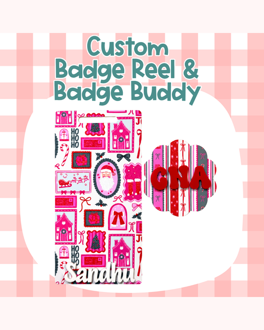 Christmas Stories Badge Custom Acrylic Design
