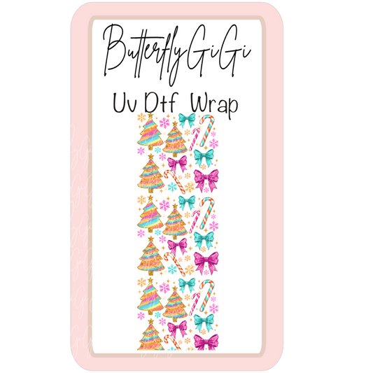 Christmas Bright Uv Dtf Wrap