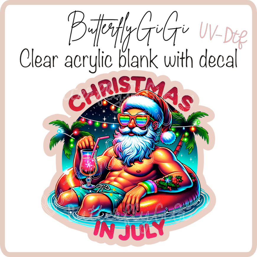 Christmas in July UvDtf