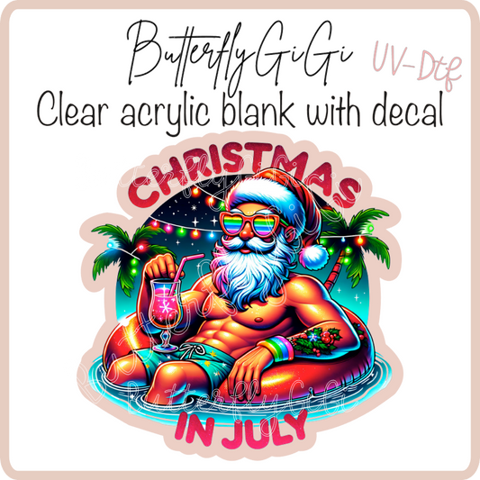 Christmas in July UvDtf