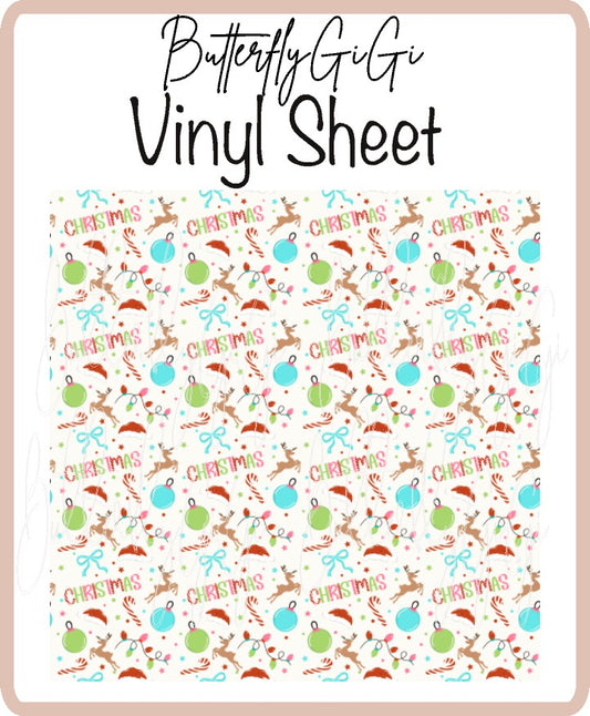 Christmas  Vinyl Sheet