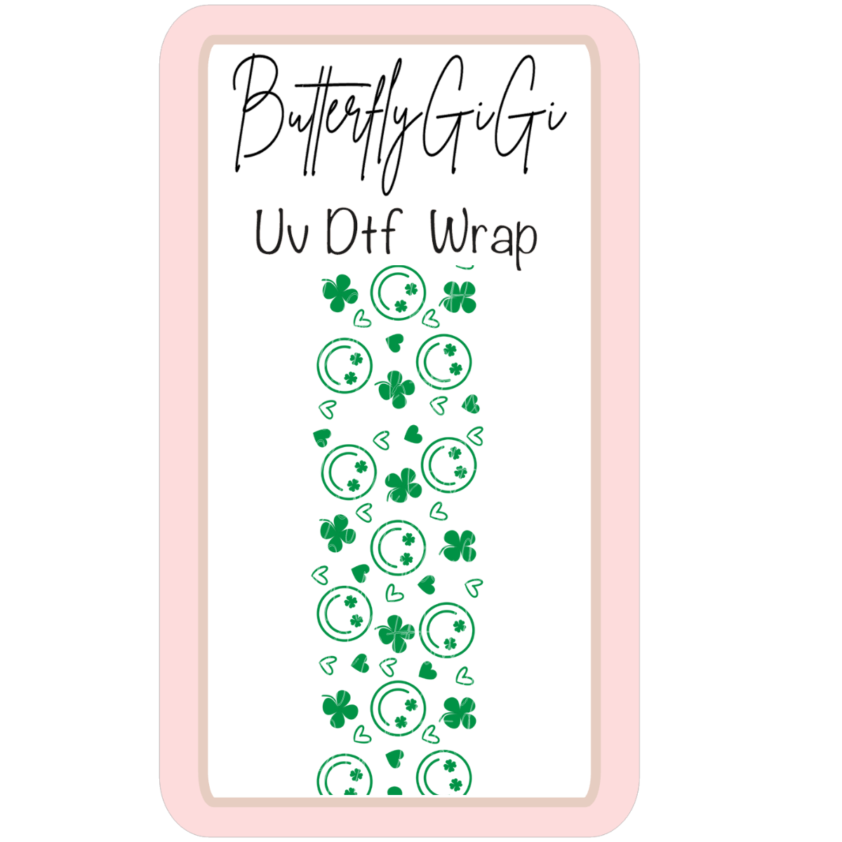 Clover Happy UV Dtf Wrap