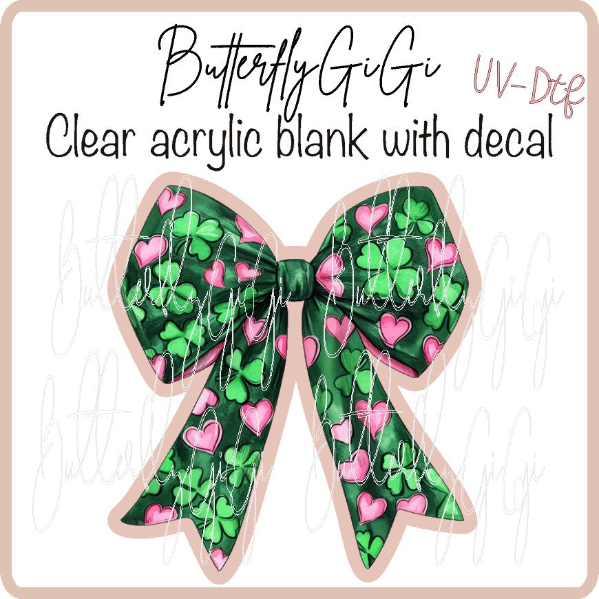 Clover Hearts Bow UvDTF