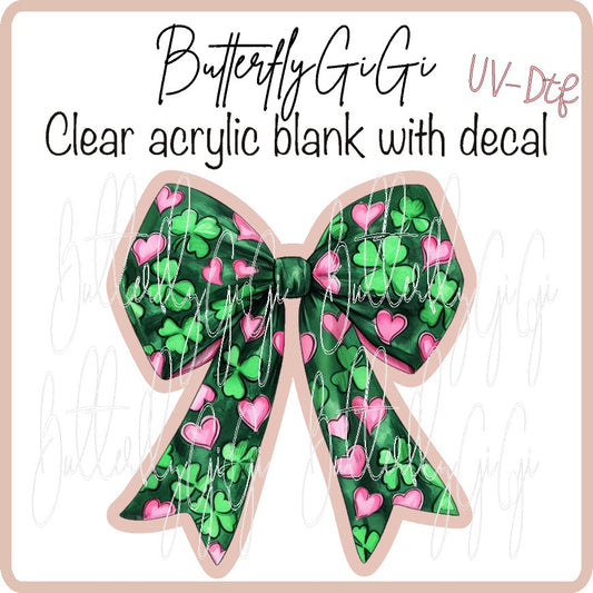 Clover Hearts Bow UvDTF