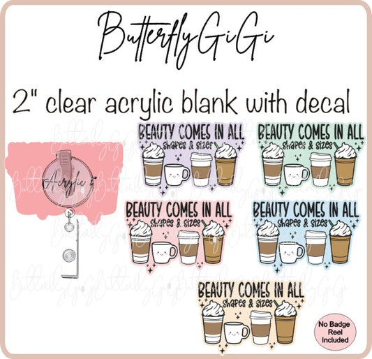 Coffee Beauty Sizes