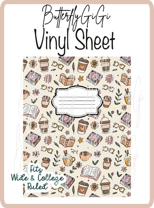 Vinyl Notebook Coffee Reading Cover