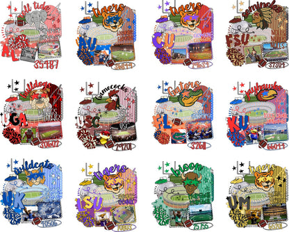 Football College Collage UVDTF