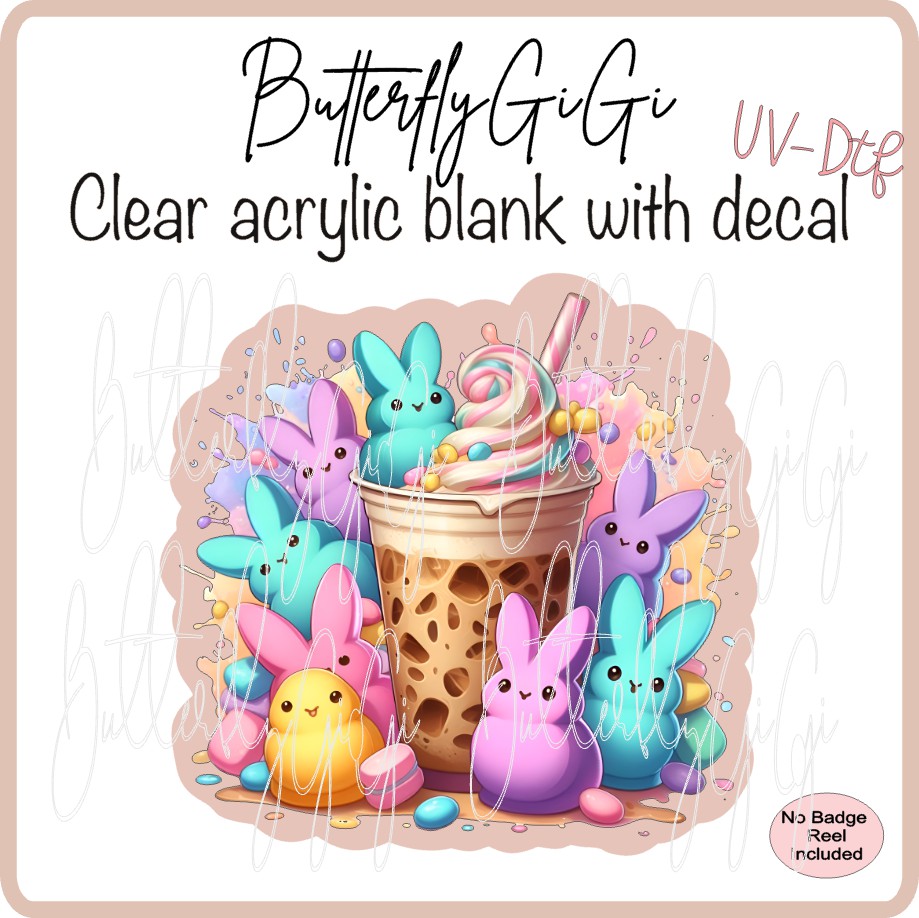 UVDTF Easter Colorful COFFEE Peeps