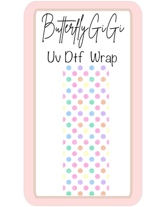 Wrap Colorful Polka Dot UvDTF