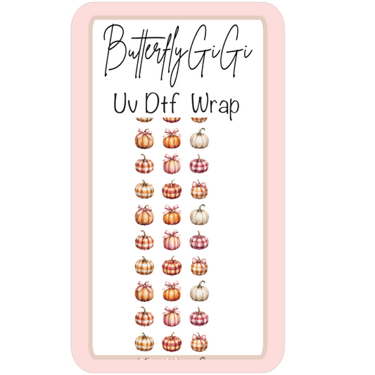 Wrap Coquette Pumpkin UV DTF