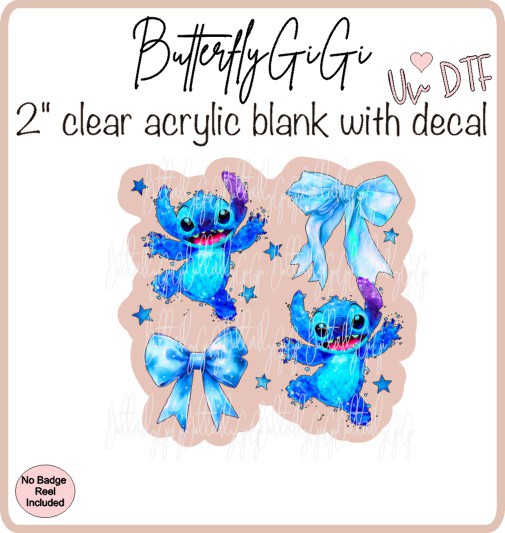 UVDTF Blue Alien Coquette