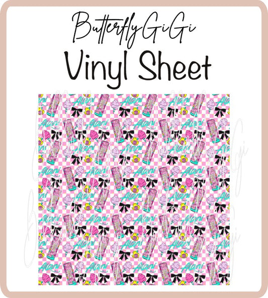 Energy Drink Cotton Candy Vinyl  Sheet