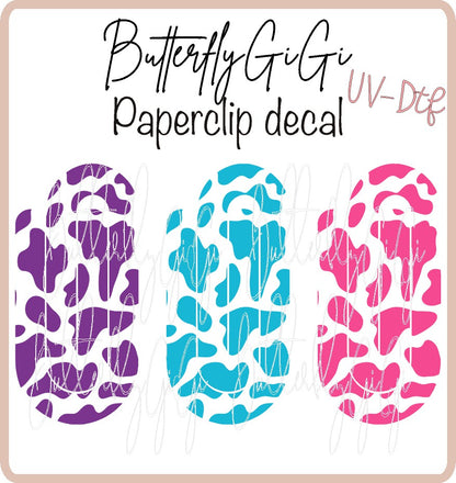 Cow Paperclip Decal UvDTF