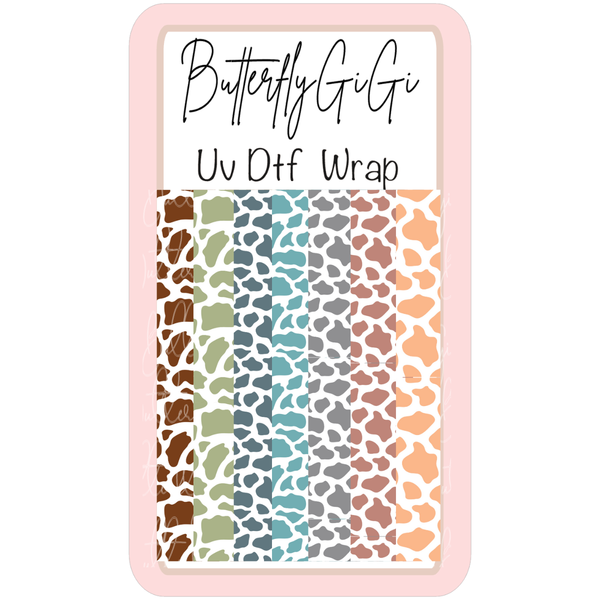 Cow Boho UvDTF Wrap
