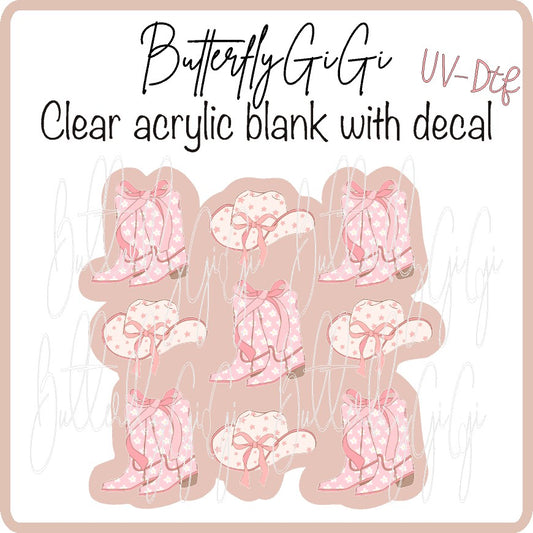 Cowgirl Coquette UvDTF