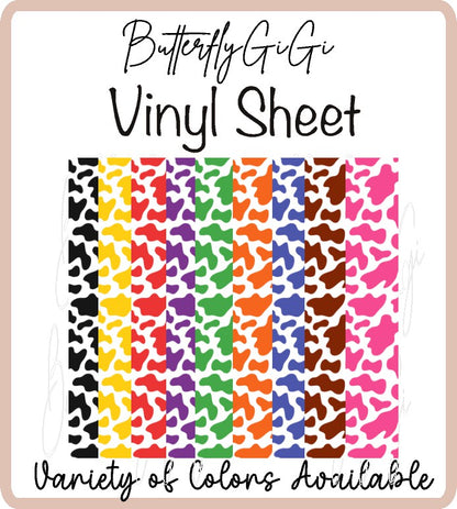 Cow Print Vinyl Sheet