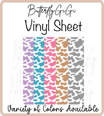 Cow Print Vinyl Sheet